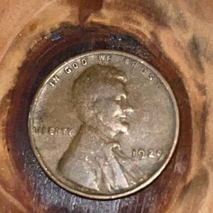 1929 Wheat penny no mark